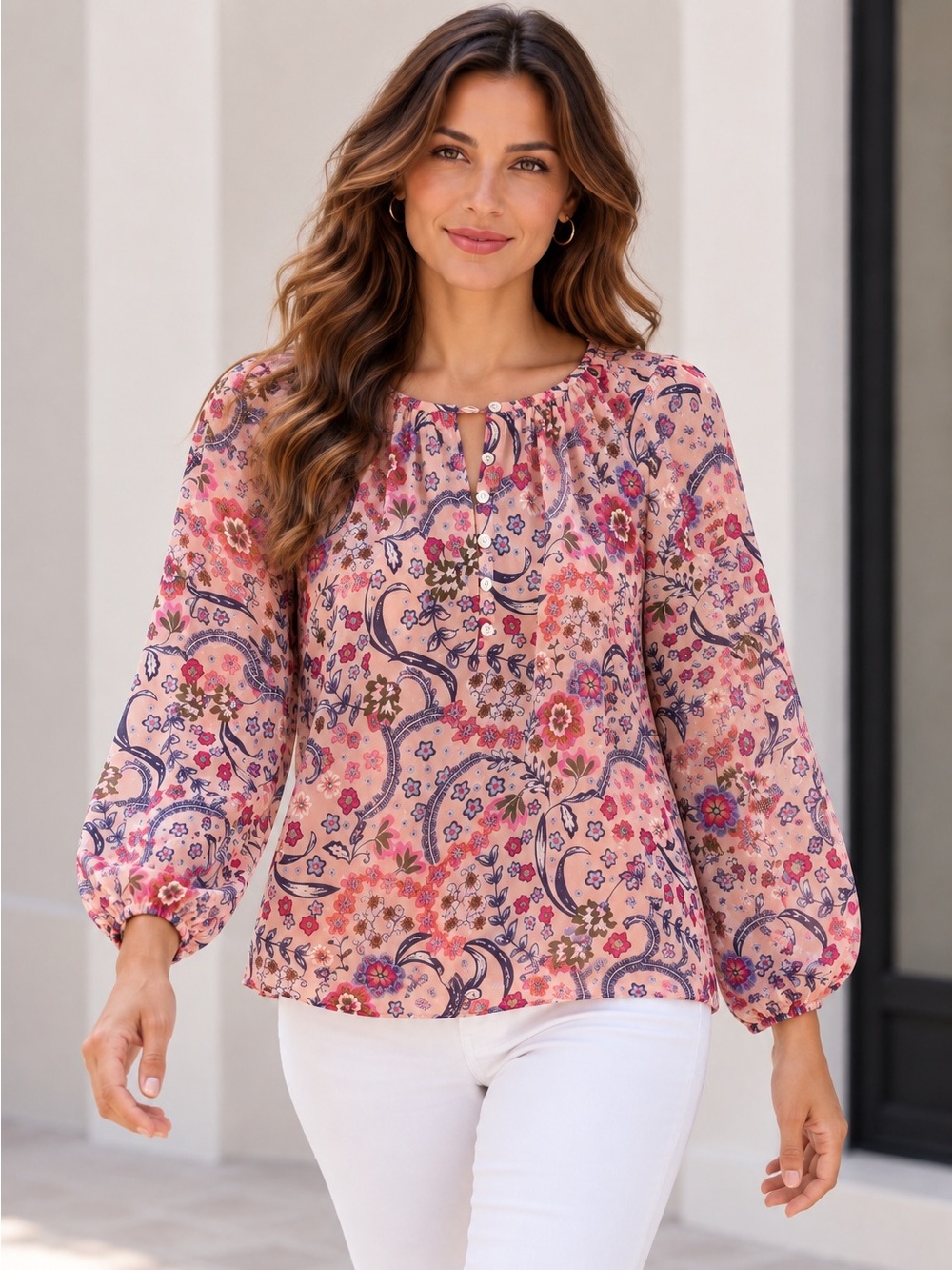 🎉5 for $45🎉 Loft top blouse shirt size M